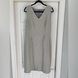 NWT Banana Republic Grey (with woven sparkle threads) sheath dress - Size 14